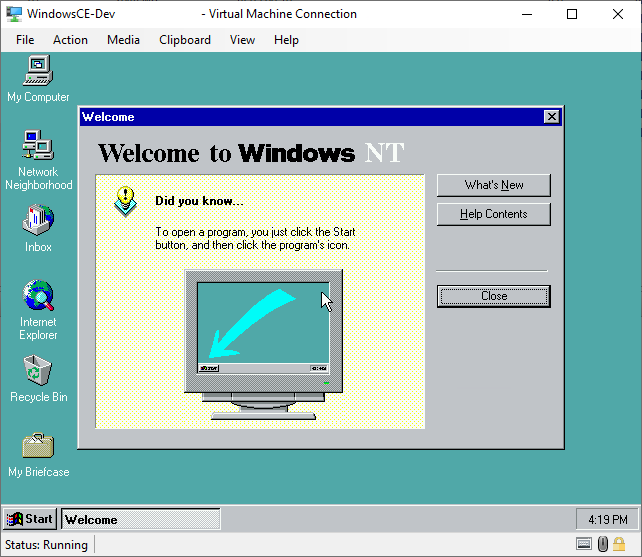 Windows NT 4.0 Desktop